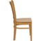 Emma and Oliver Vertical Slat Back Wooden Restaurant Dining Chair